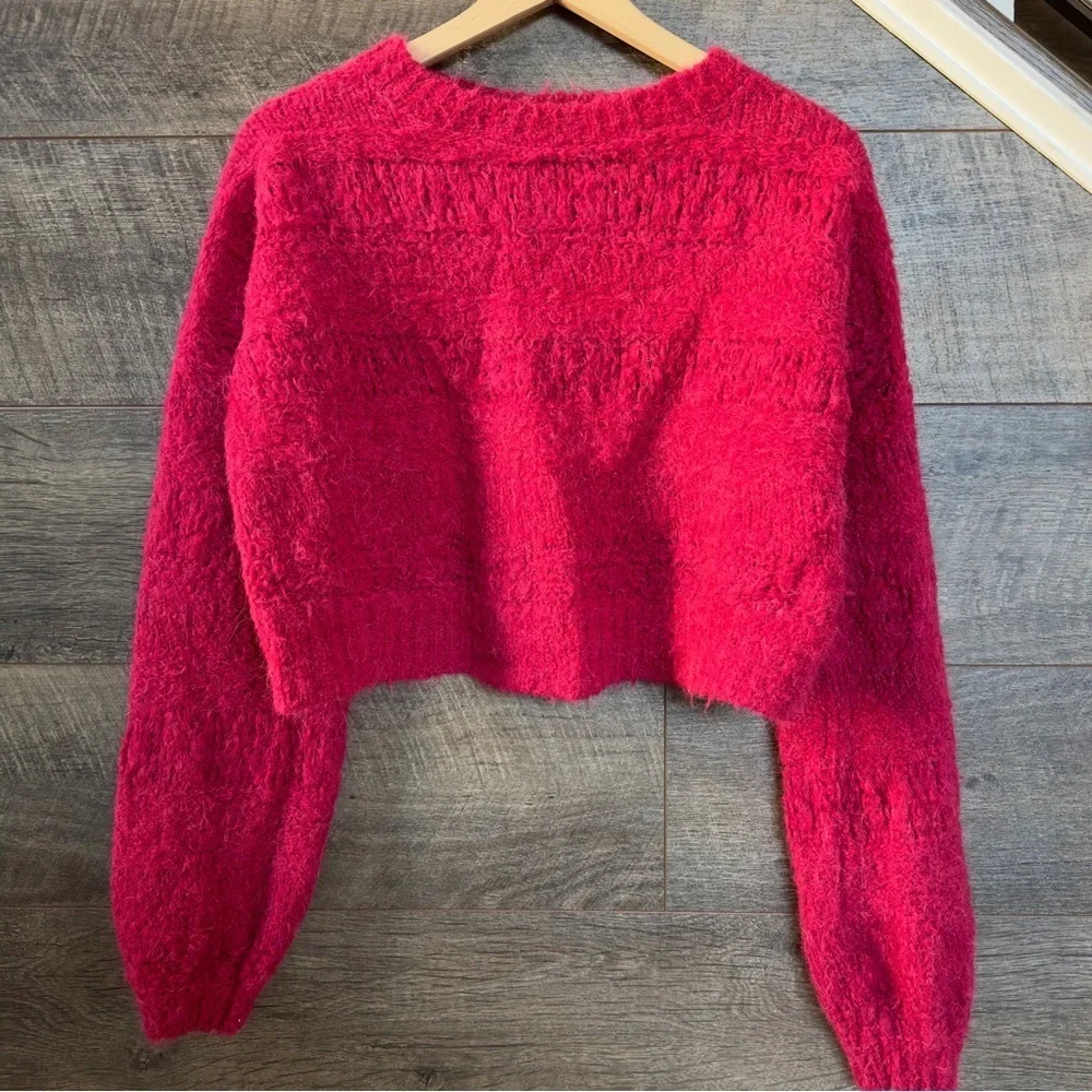 JOIE Blanche Crew Neck Knit Sweater in Red - Picture 2 of 6